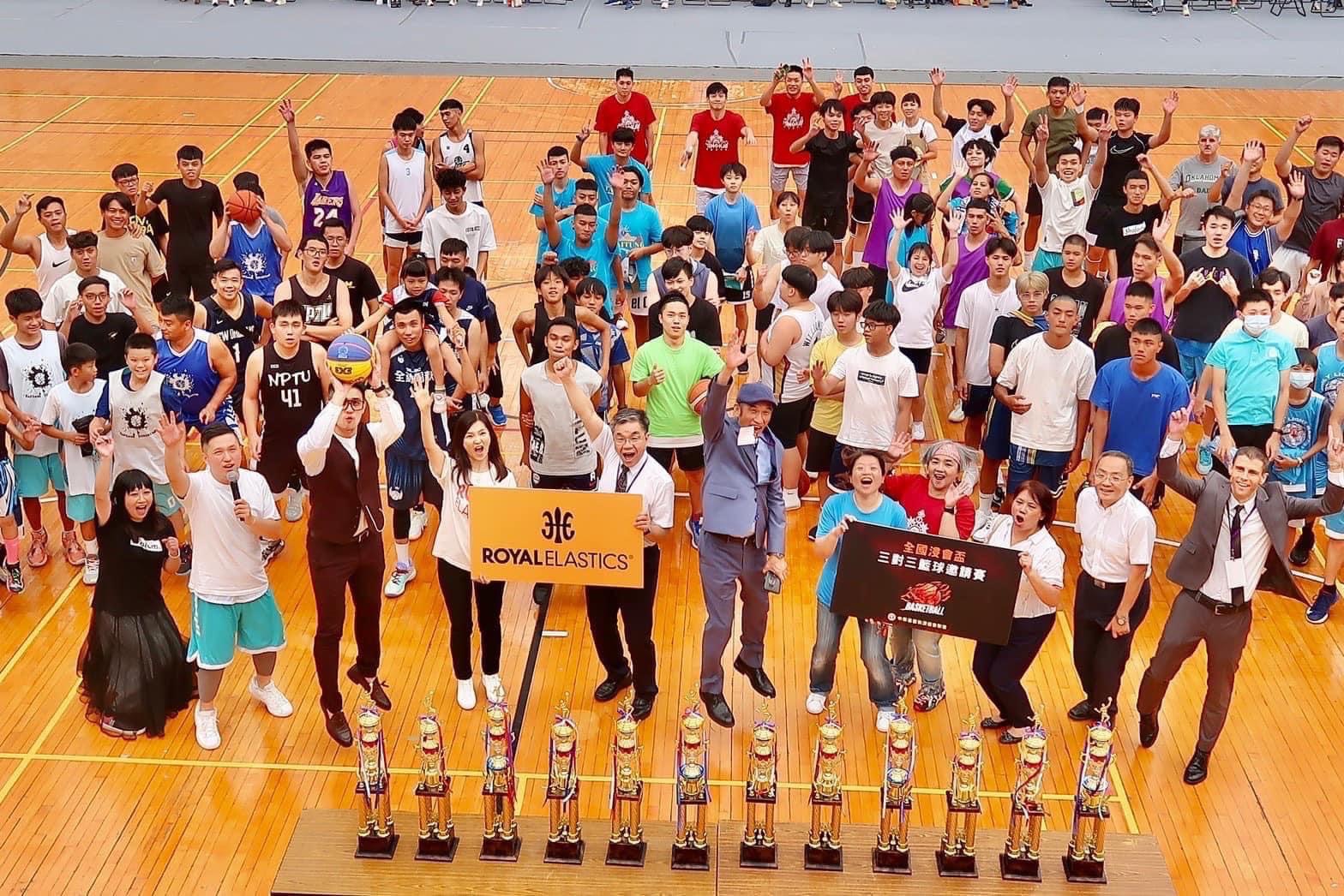 亞運期間舉辦的全國浸會盃3x3籃球頒獎（受訪者提供）